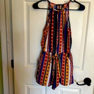 Bebop size S multi-colored short romper